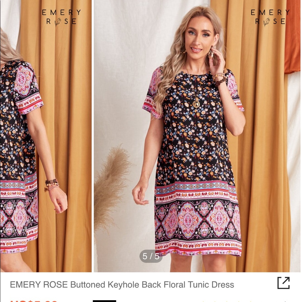 New multicolor and unique design tunic dress.